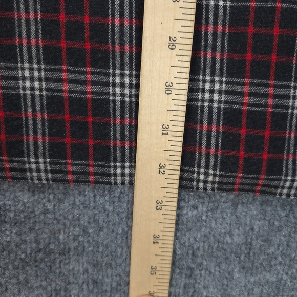 Polo Sport Shirt Mens Large Red Plaid‎ Wool Blend Flannel Outdoors Ralph Lauren - Picture 9 of 11